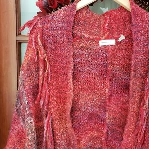 Anthro Sleeping on Snow Boucle Cocoon Cardigan